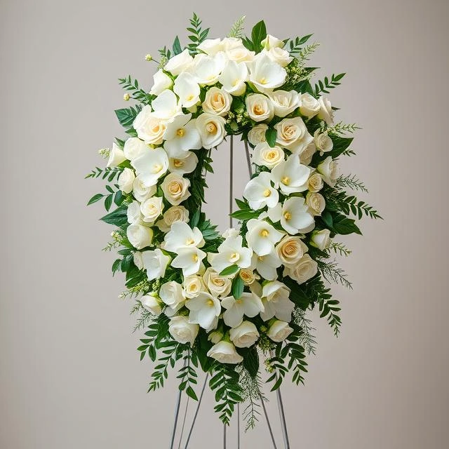 تاج گل ایستاده قاب دار یا استند گل