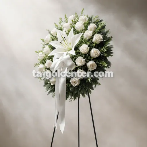 تاج گل تسلیت تشییع جنازه در شمال تهران حصارک